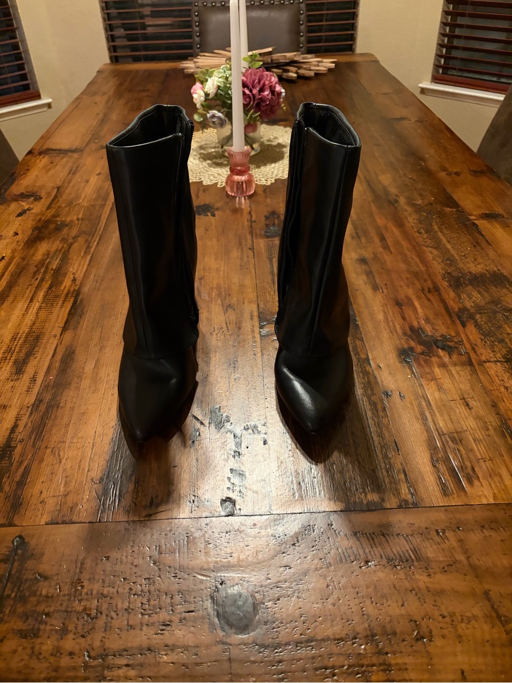 Target Black Pointed-Toe Mid-Calf Women's Boots